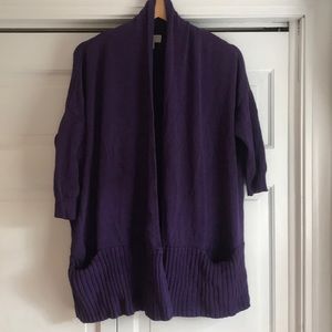 Michael Kors cozy plum cardigan